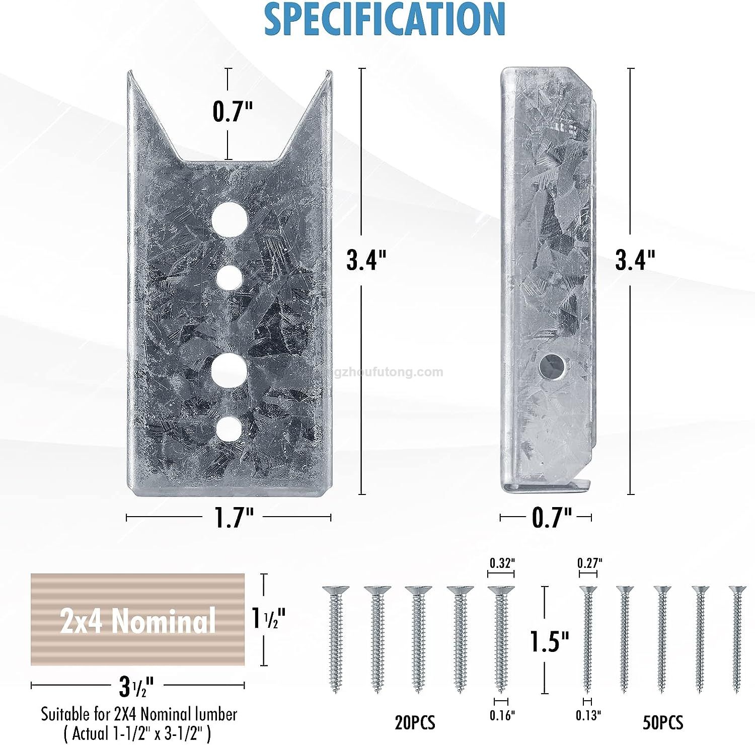 Galvanized Brackets for Wood Rail Buy fence post brackets, fence