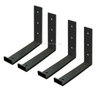 Lip Hook Iron Brackets for Shelves J Wall Metal Industrial Shelf Modern Bracket