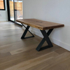 Z-shaped Flat Metal Bench Legs Steel Coffee Table Legs Iron End Table Legs 