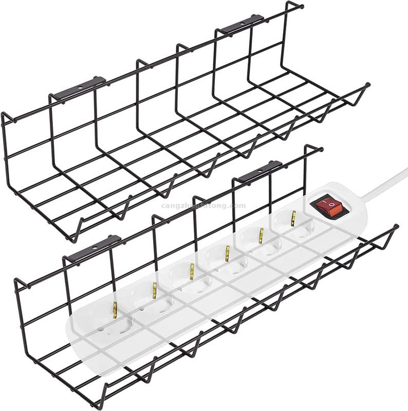 Basket Desk Cable Tray for Office And Home Computer Cable Storage