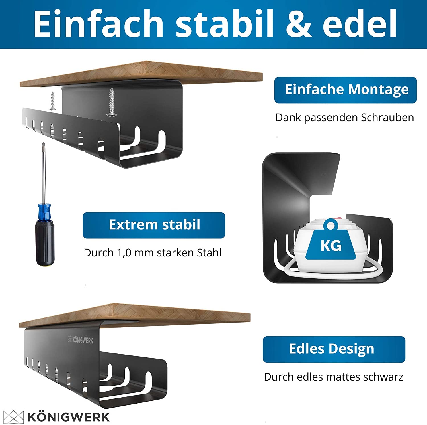  Under Desk Cable Management Tray Factory OEM ODM Desk Cable Tray Cord Organize Wire Racks
