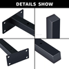 Wall Mounted Black Iron Metal Rustic Shelf Bracket for Wall Shelving Shelf Supports