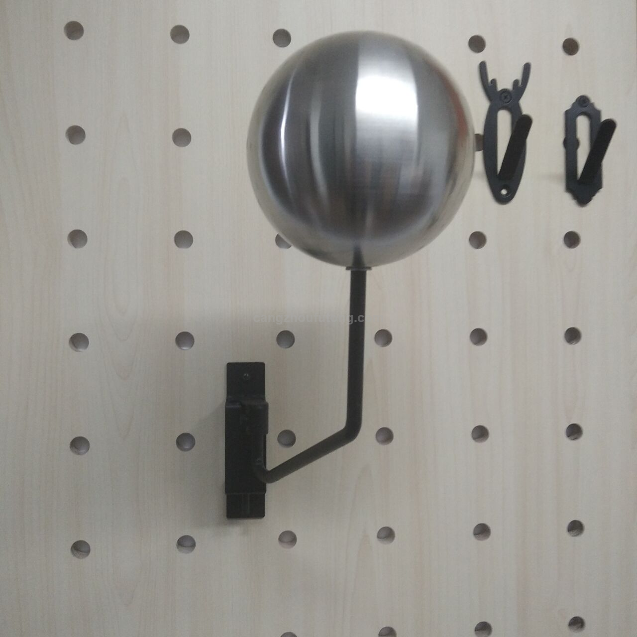 Wall Mounted Motorcycle Helmet Holder And Jacket Holder