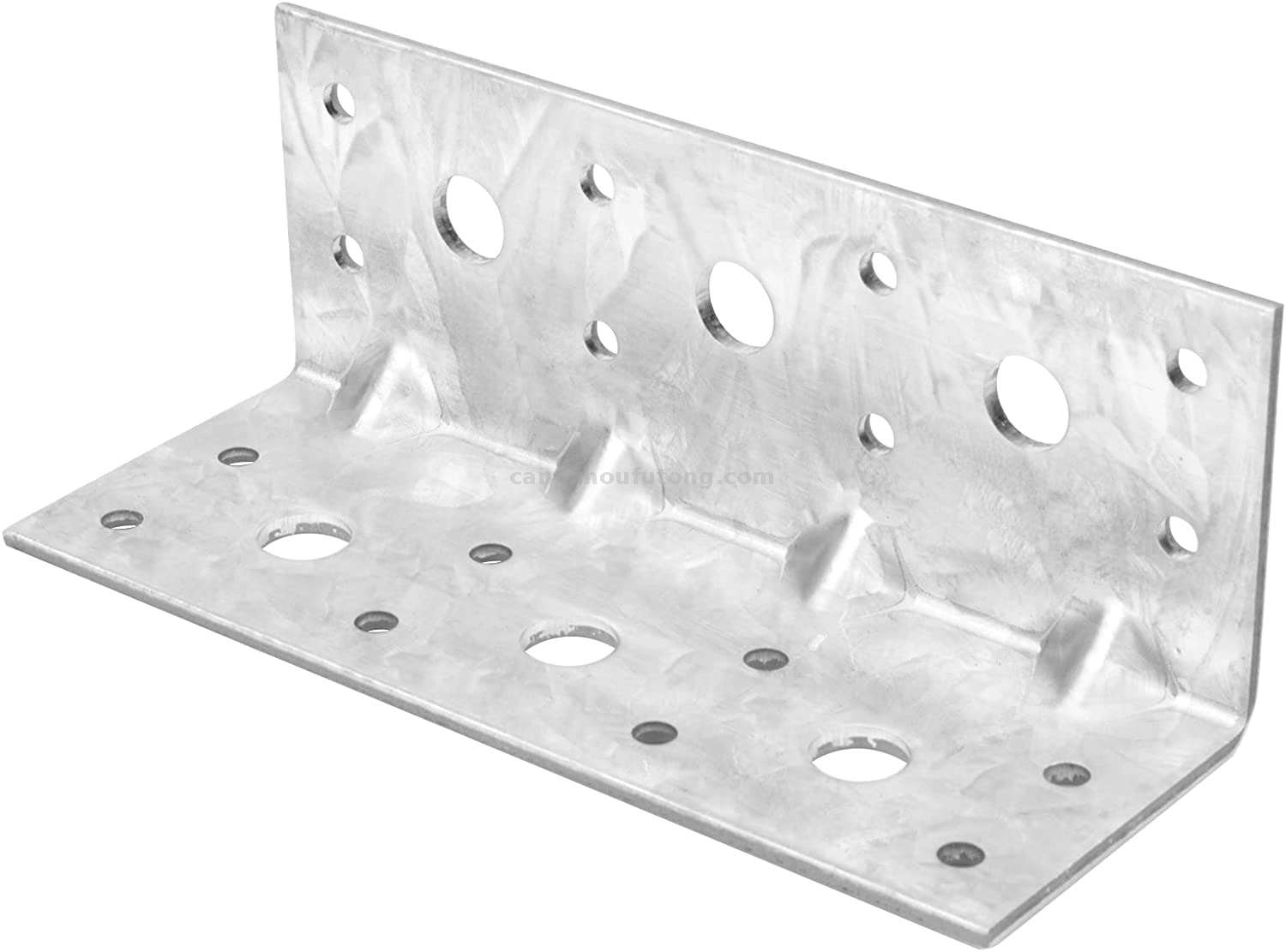 4 Packs Steel L Right Angle Bracket, 5½ Inches Galvanized Metal Joint