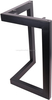 Dining Table Legs L-Shaped Steel Country Style Office Table Legs Computer desk legs
