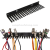 Modular Patch Cable Holder Wall Mountable .210 Inch Slots Test Lead Hanger