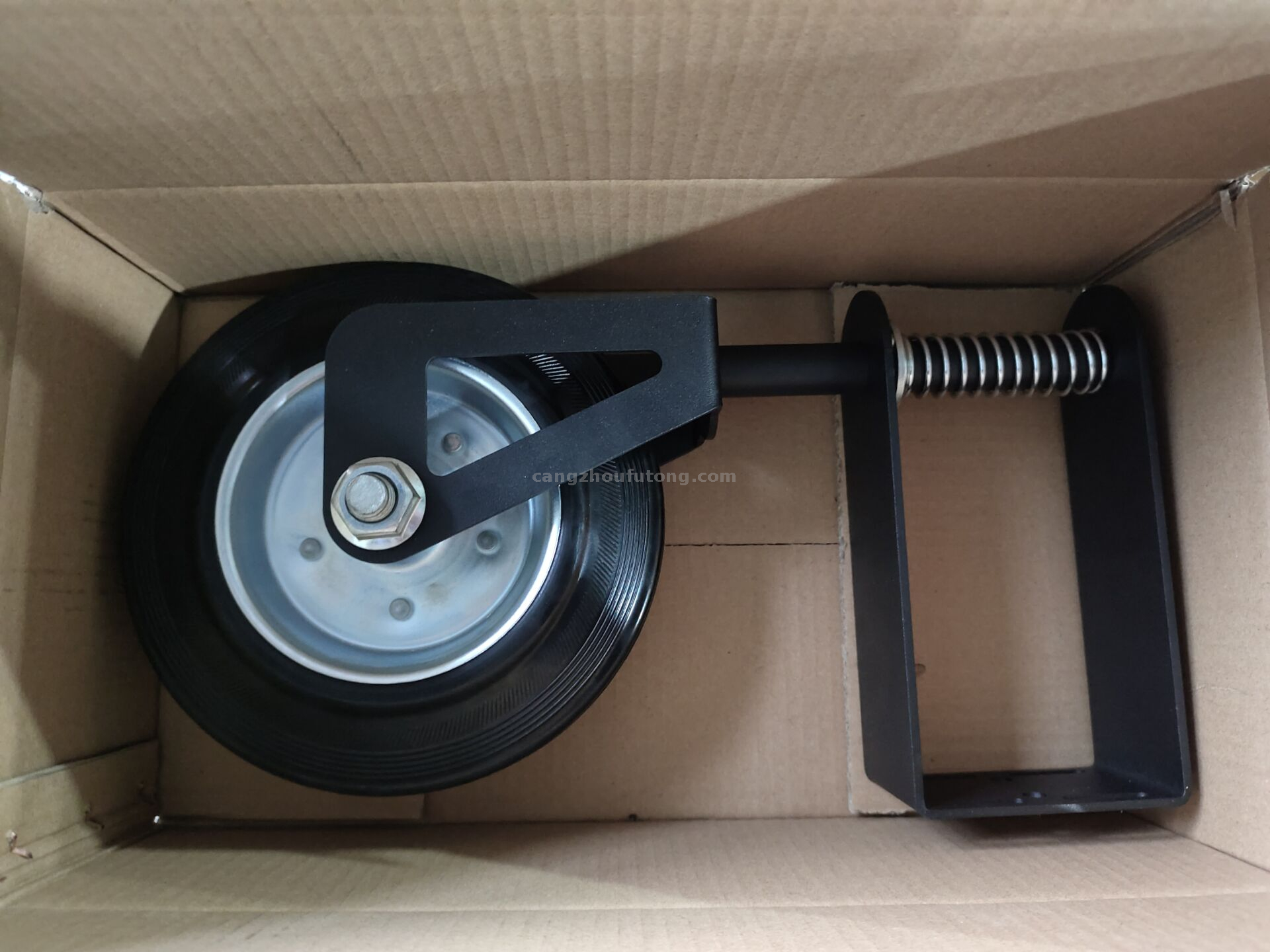 Heavy Duty Gate Caster Or Ladder Caster Spring Loaded with 4" Wheel