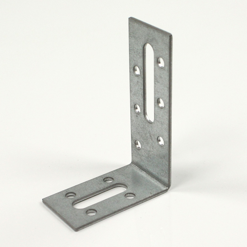 6 Inch Steel L Right Angle Bracket Tie Plate Metal Joint Thickness 2.5mm Reinforcing Rib