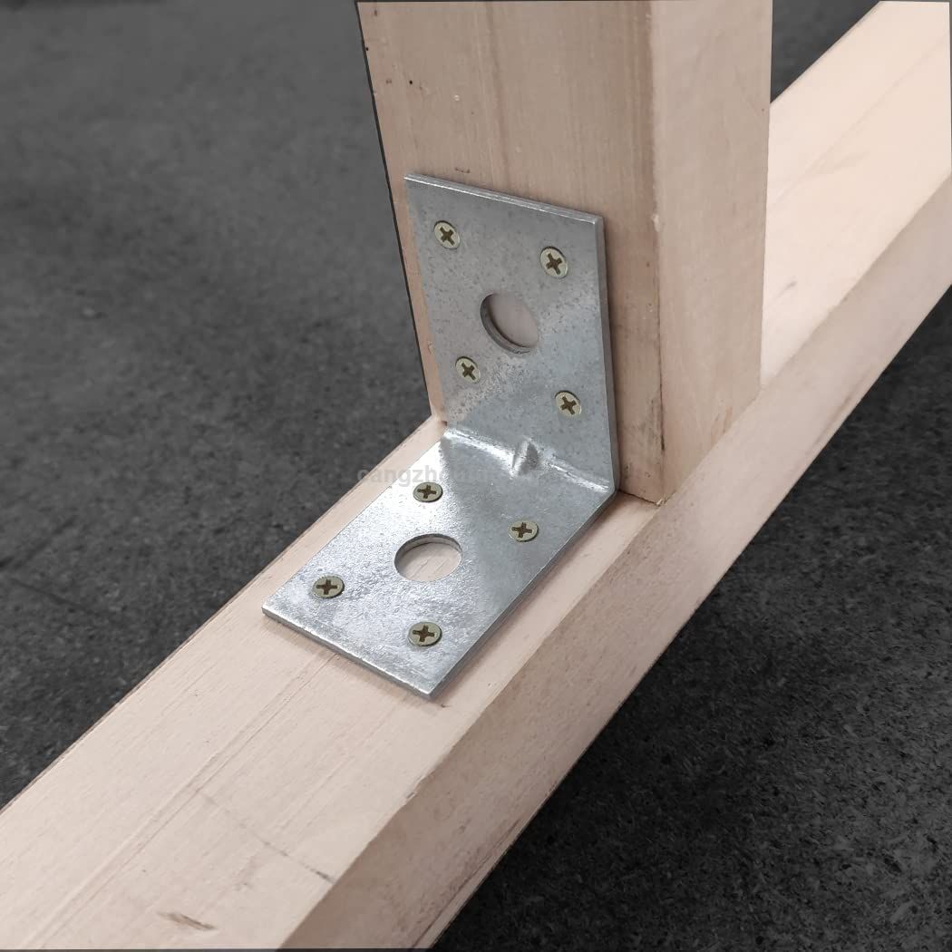 Heavy Duty Galvanized Angle Brackets with Reinforce Rib
