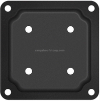 Black 4" X 4" Wood Post Plate Connector