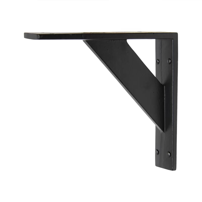 Heavy Duty Black Iron Shelf Bracket 7"H x 1.61"W x 7.63"D Modern Simple decorative shelving brackets 