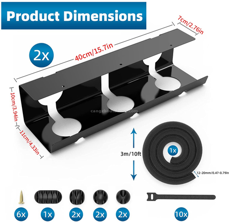 Metal Cable Tray under Desk OEM ODM Cable Ties Cable Trunking Ducts