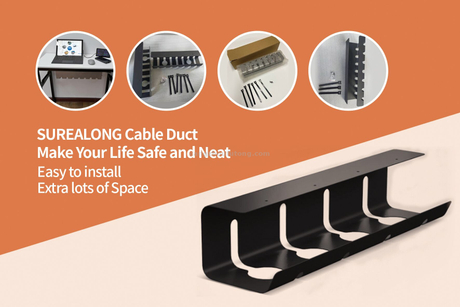 Cable Tray Manufacturer Factory OEM ODM Under Desk Cable Management Tray Wire Cable Hide Box