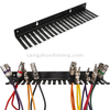 Wall Mount .210" Diameter Wire Test Lead Holder 14 Slot Cable Rack Hanger